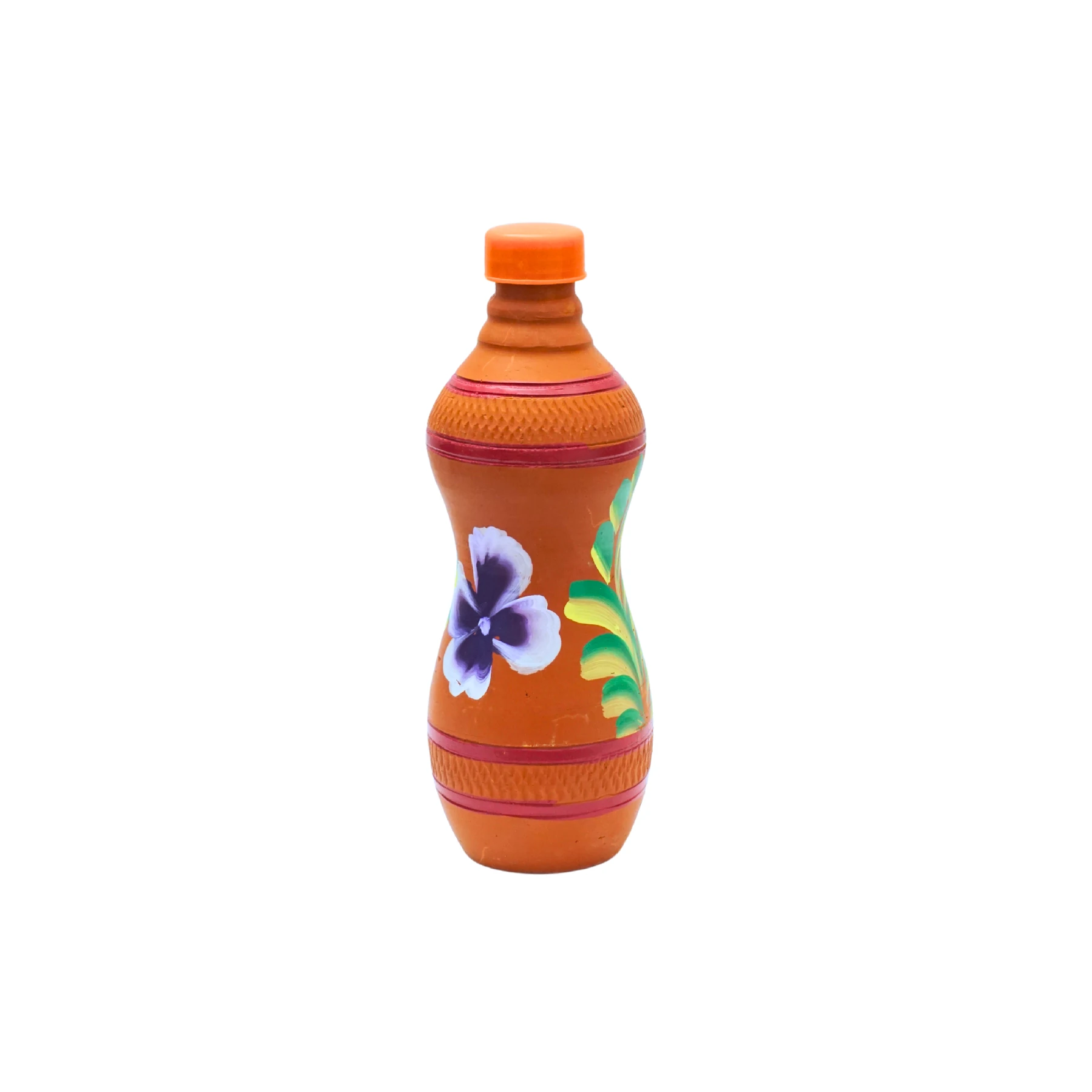 Clay Water Bottle Leak Proof Terracotta Pot Bottle for Natural Cool Water, Eco Friendly Earthenware Bottle Flask (0.75 litres)