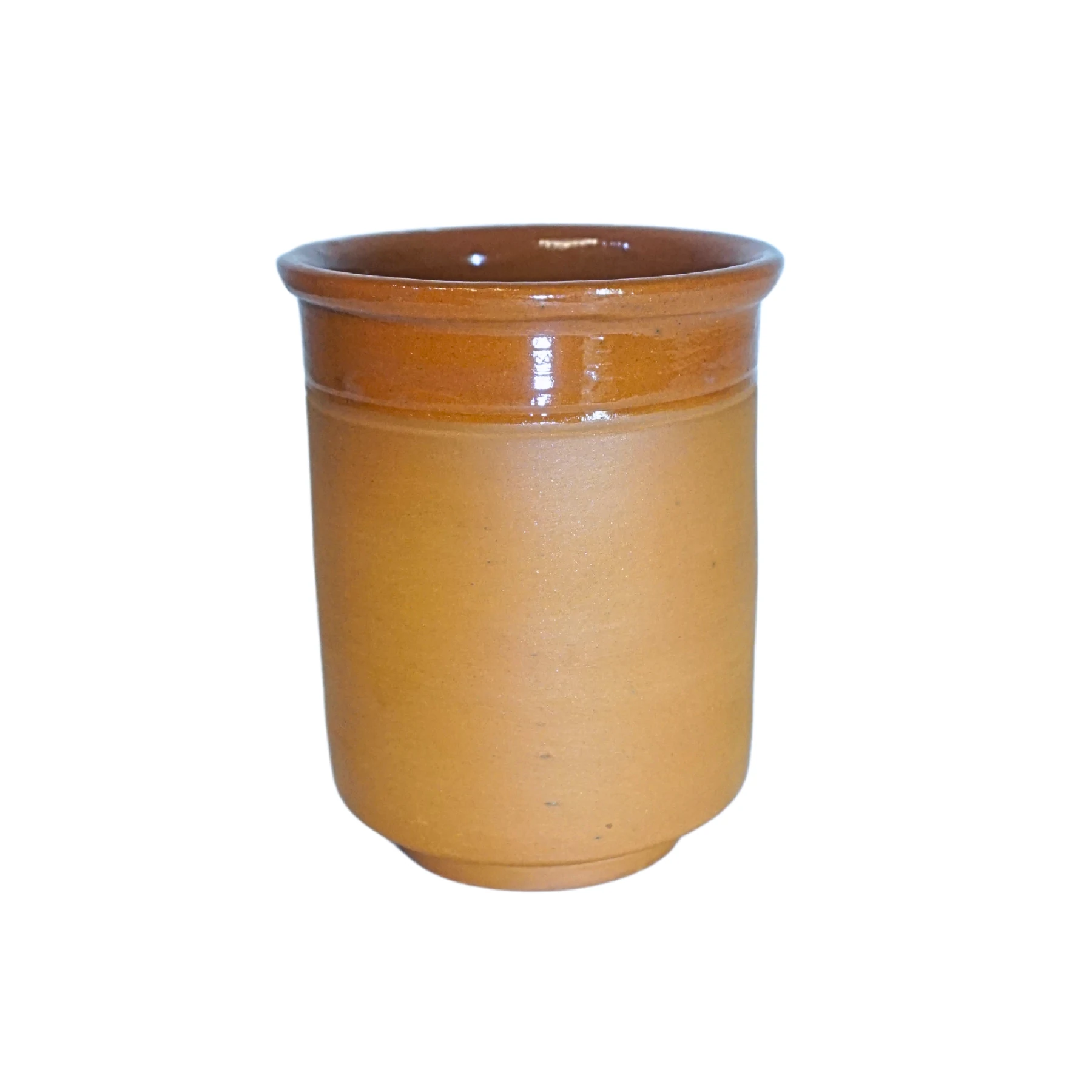 Terracotta Eco-Friendly Natural Clay Glasses for Lassi/Water/Juice/Beverage Set of 4, 200 ml