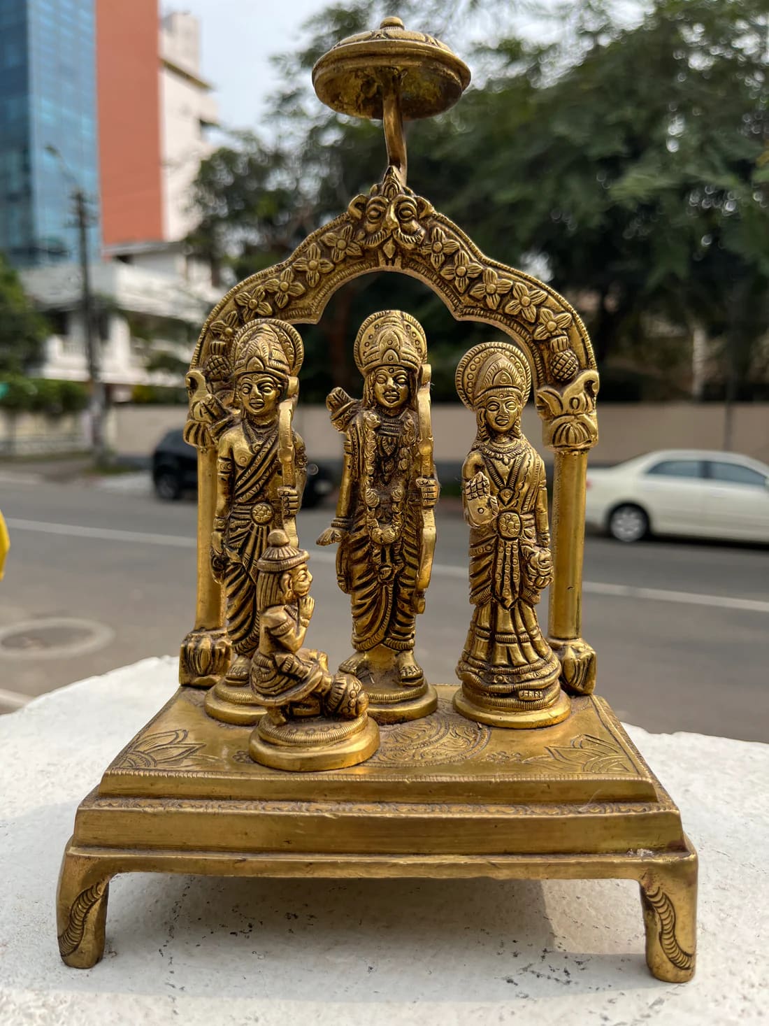 Solid Brass Handmade Pattabhishekam Handicraft