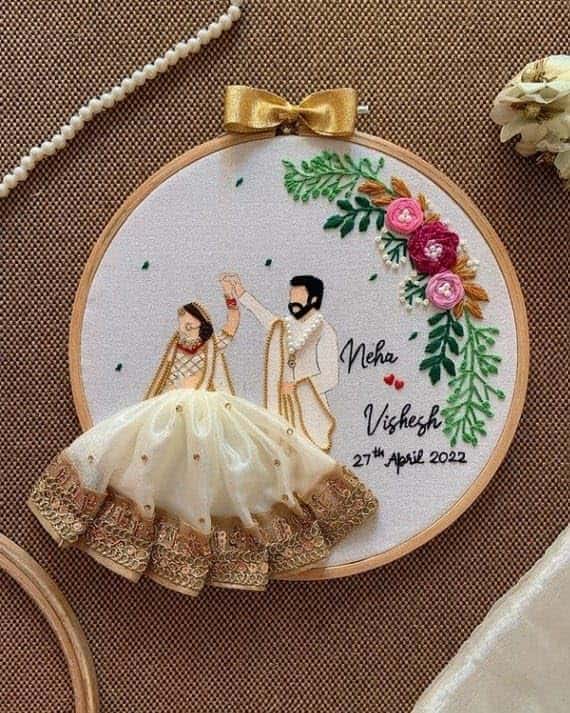 Customised Handmade Embroidery Art
