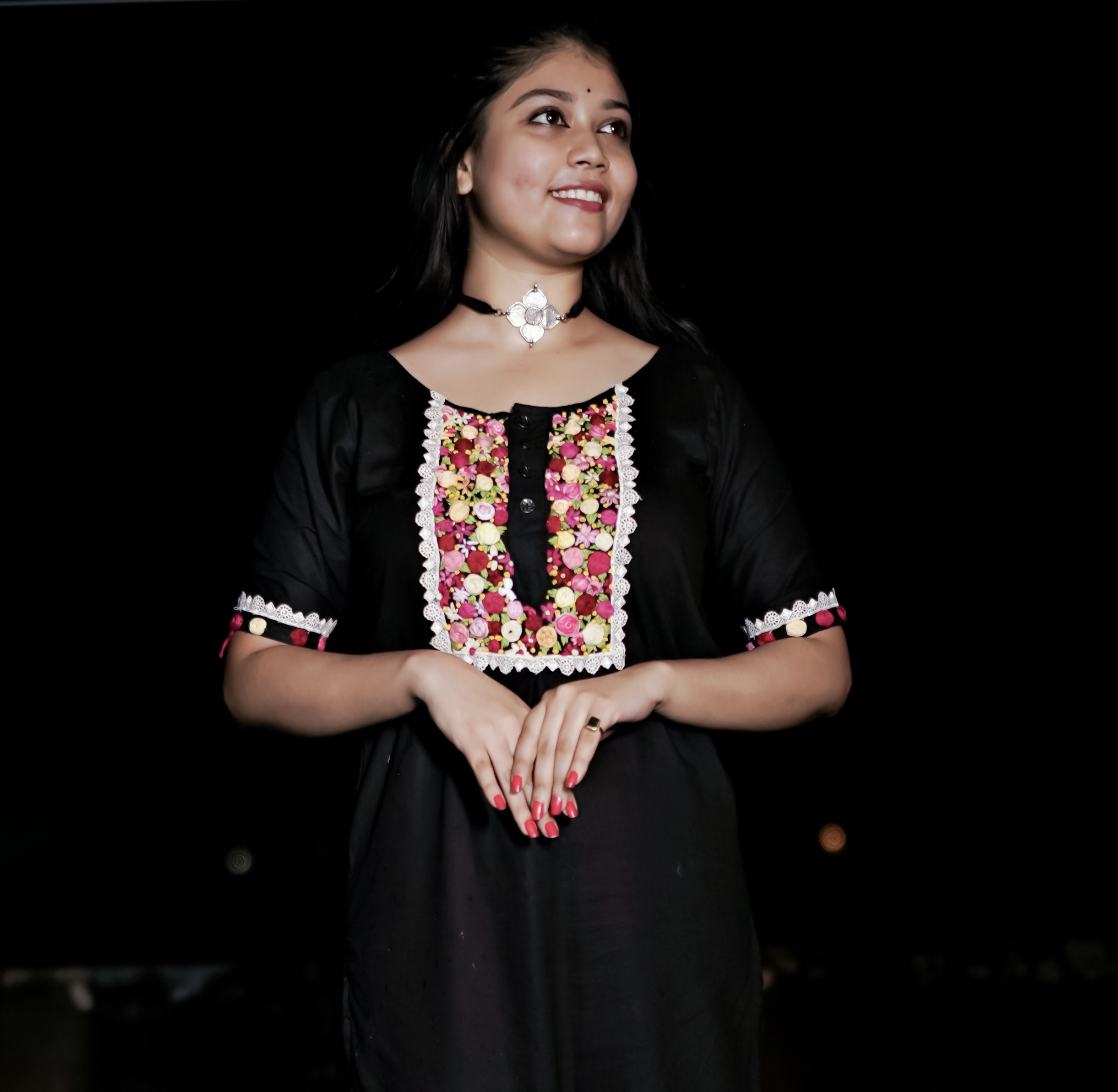 Flower Design Kurti