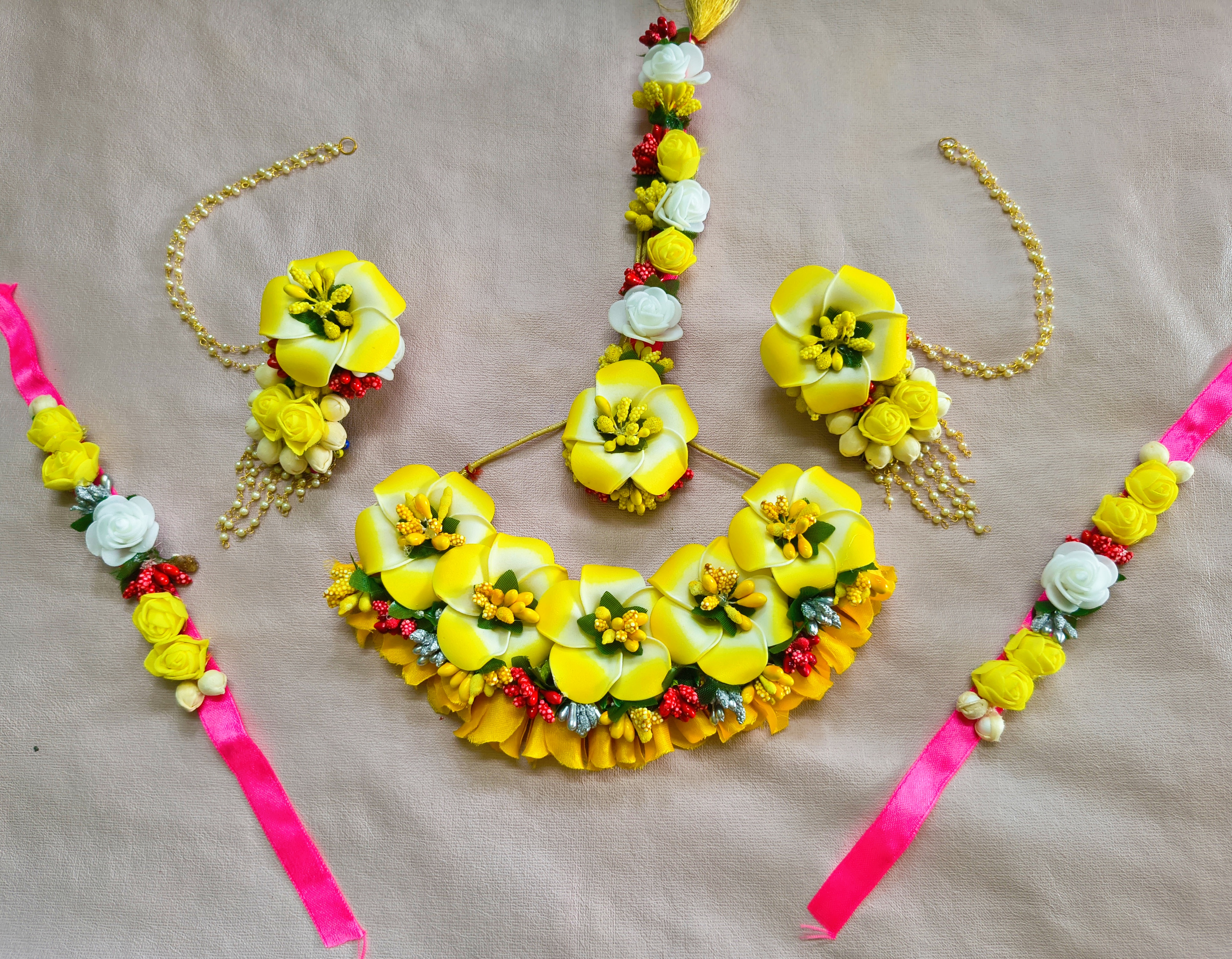 Haldi/mehendi/babyshower handmade jewellery