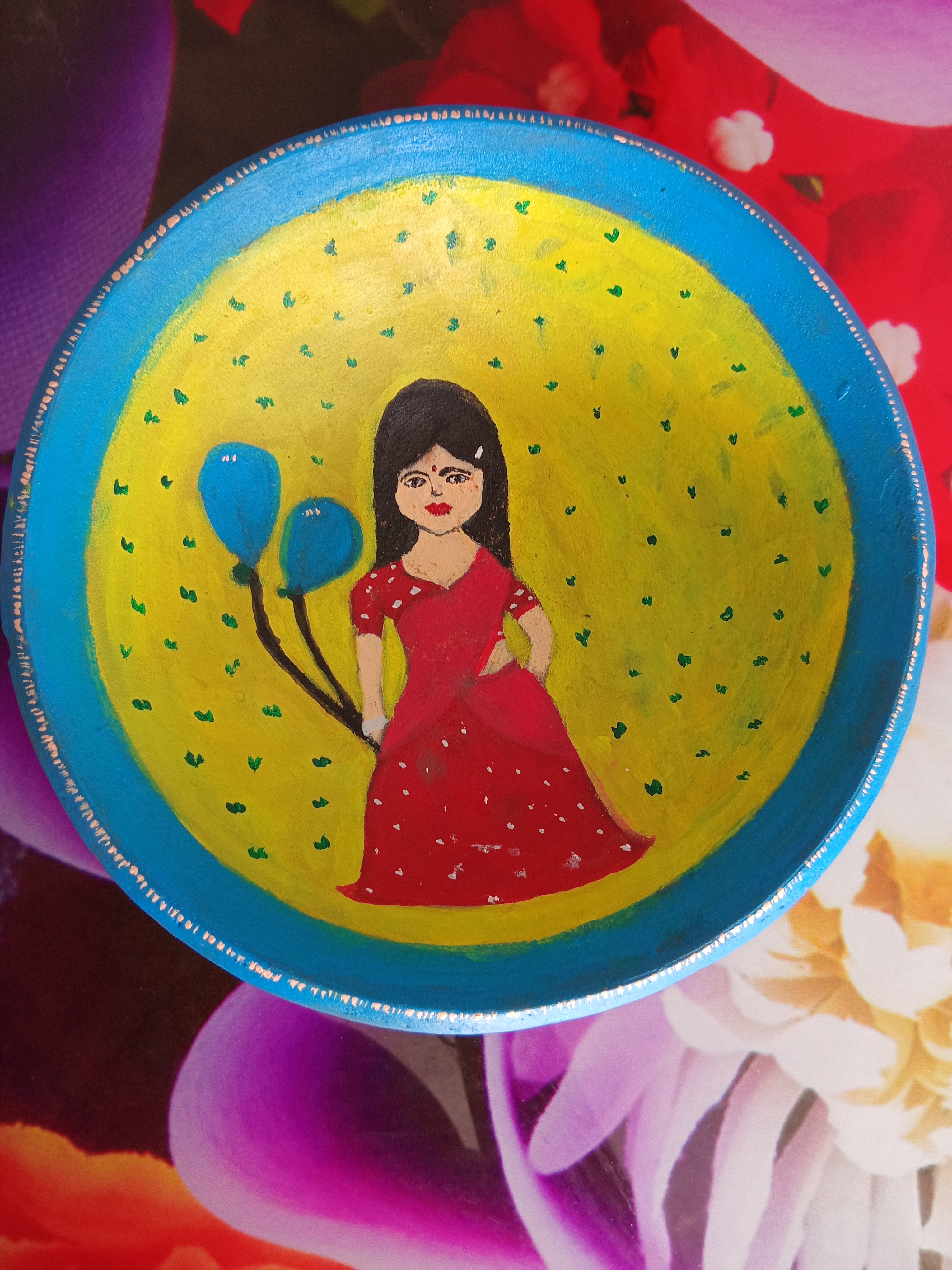 Painting on Earthen Pot