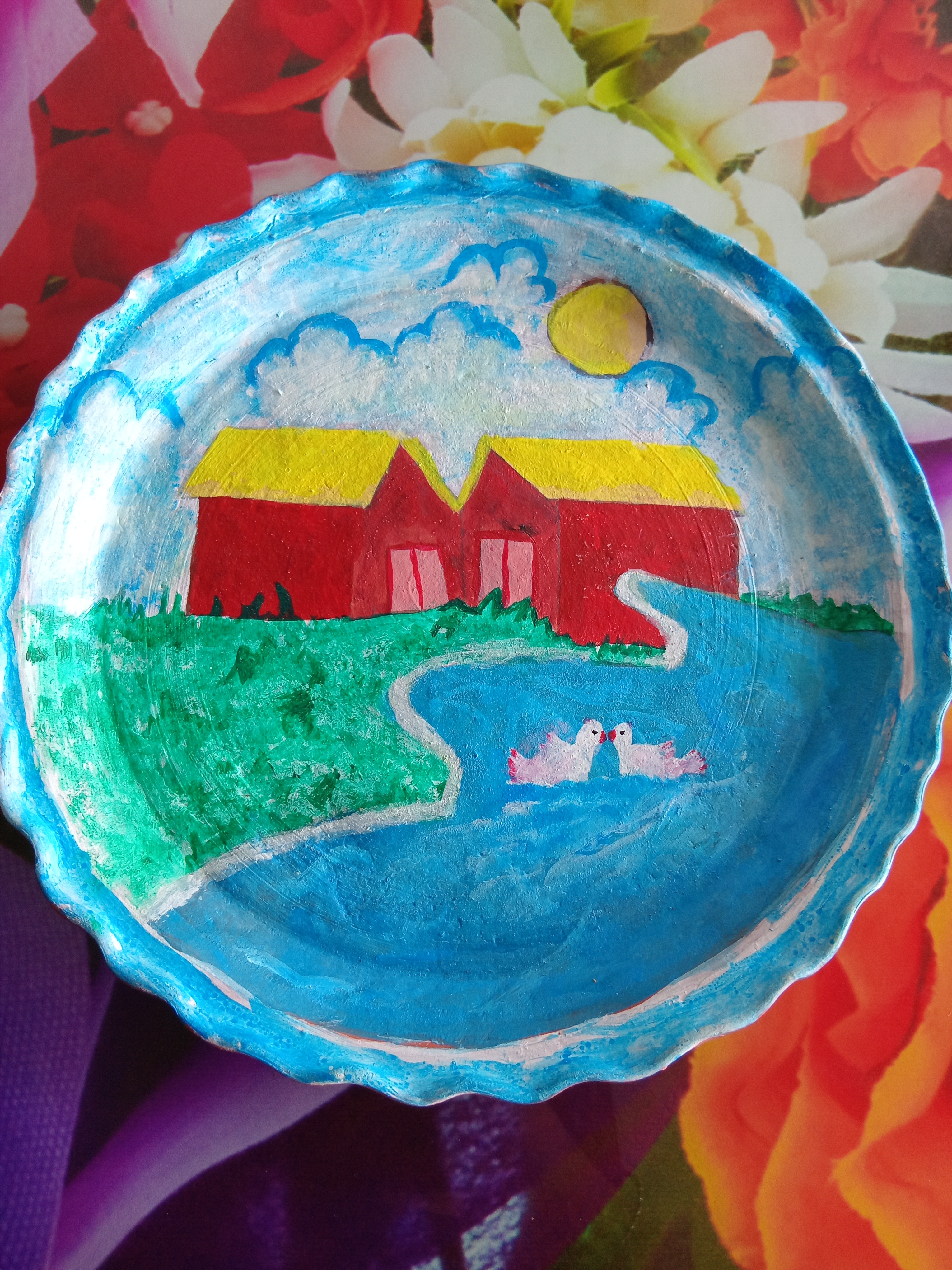 Painting on Earthen Pot