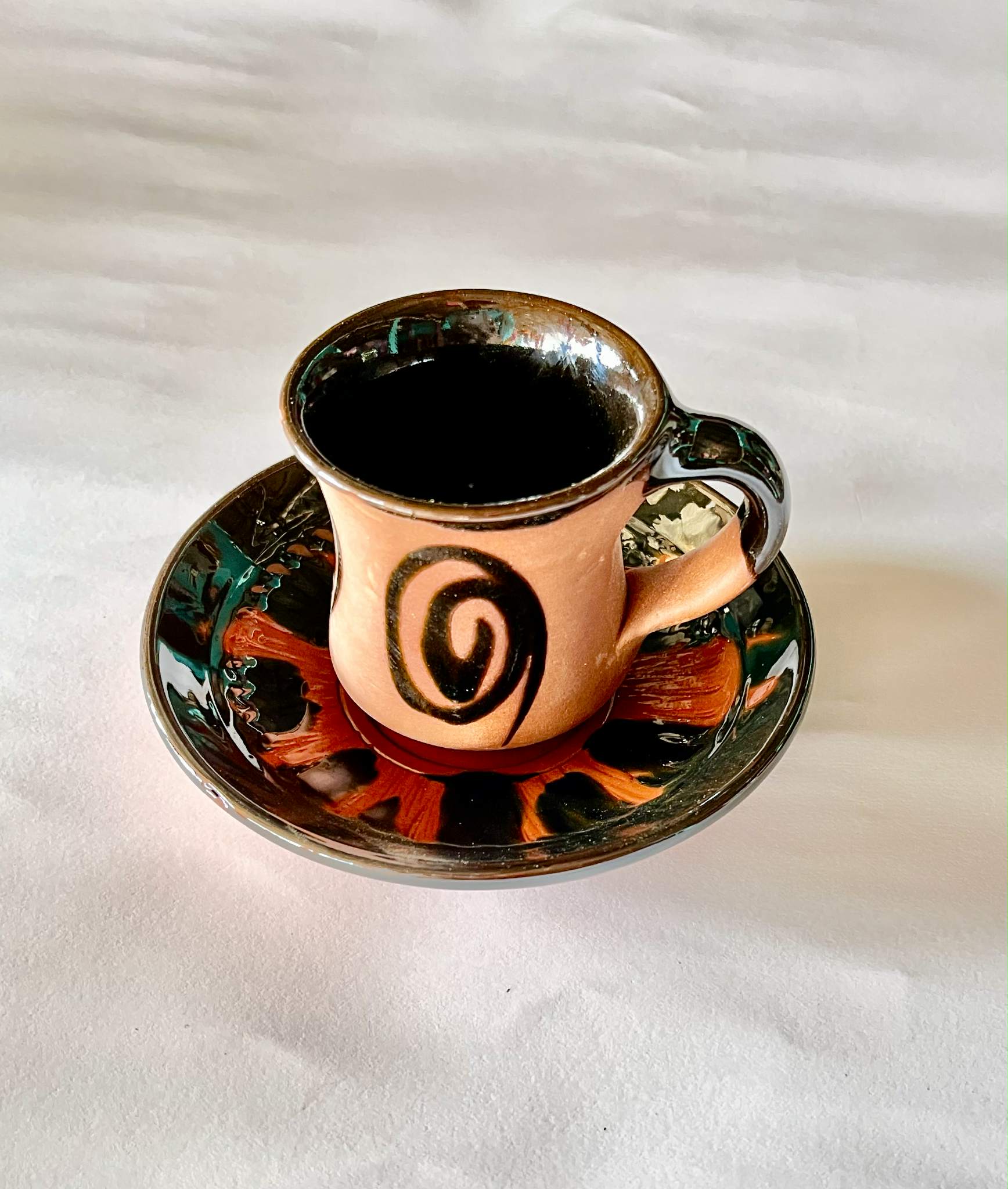 Pottery cup & Dise (ceramik)